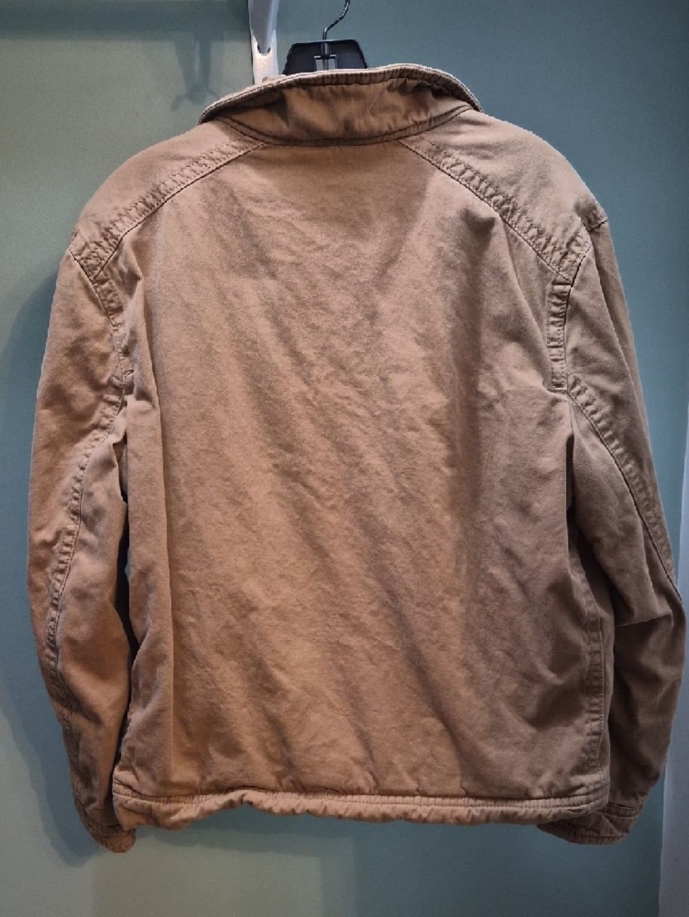 American Eagle Outfitters Tan Men's Field Jacket with Plaid Lining - Picture 7 of 7